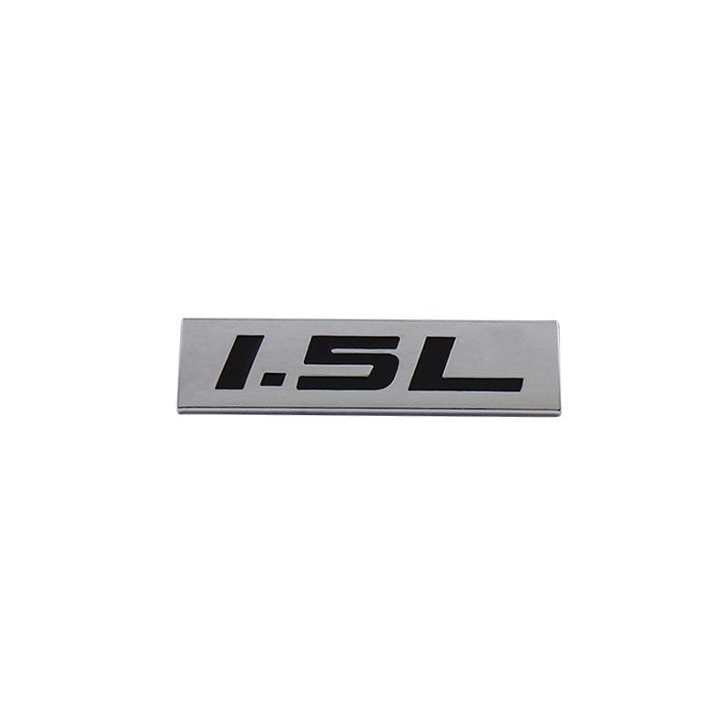 Premium 1.5L 1.5 L for Universal car Engine Hood Fender trunk Tail Rear Bonnet Nameplate Decal Emblem Badge Sticker