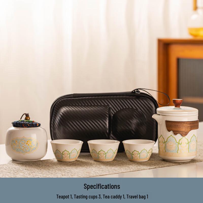 Naijiang Portable Ceramic Travel Tea Set
