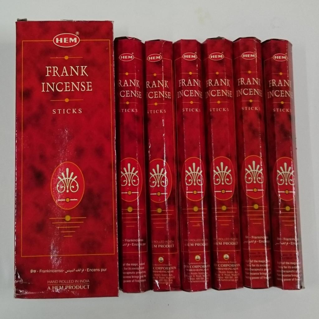 HEM Incense Sticks Hexapack Frankincense x 6 boxes For Purification Incense, 6-sided (20 sticks) [Product]