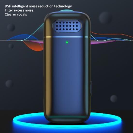 Wireless Lavalier Microphone Noise Reduction 2.4G Type C Receiver Mini Lapel Mic with Charging Case for Live Streaming