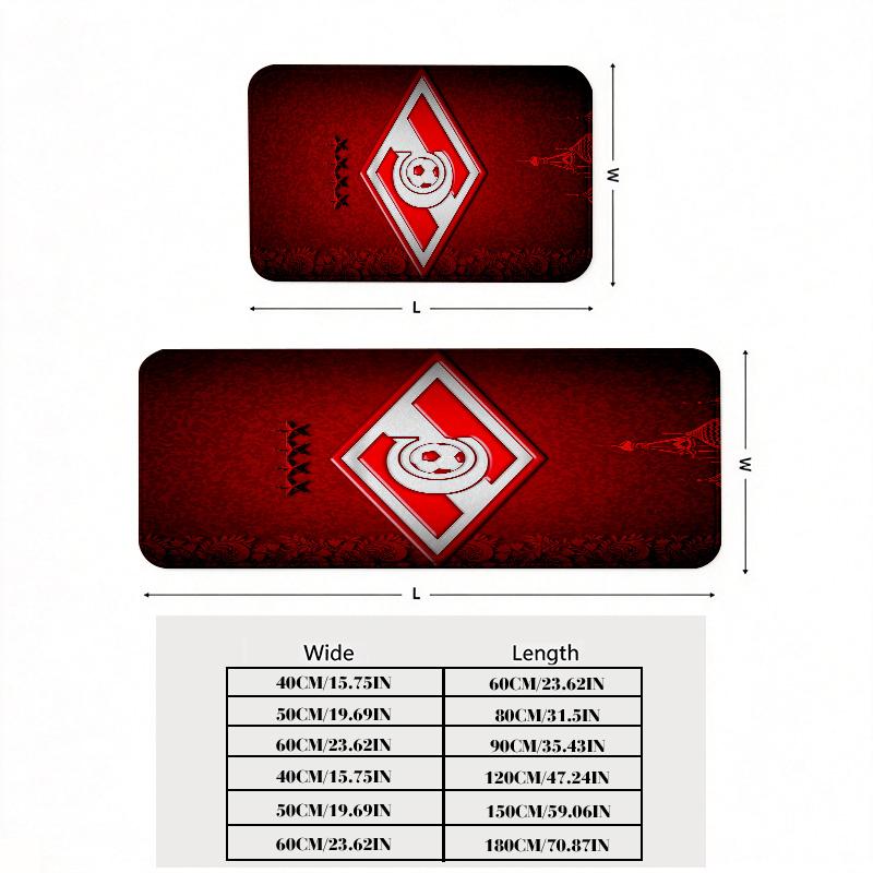 Spartak Moscow Zeal.78 Flannel Kitchen Mat Christmas Soft Area Rug Non Slip Floor Carpet Home Decoration