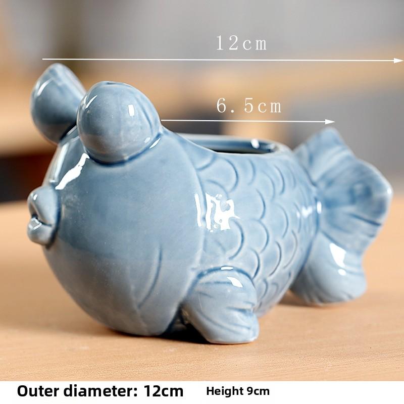 Mořská zvířata, jednoduchý evropský styl, kreativní, roztomilé a personalizované, keramické květináče, malé popelníky, domácí dekorace