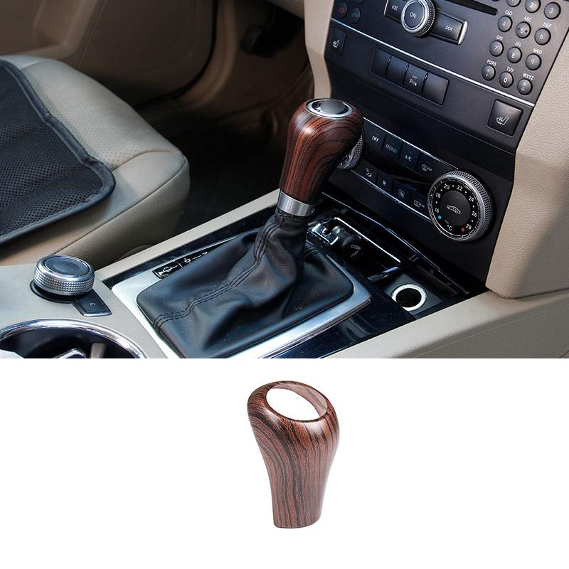 For Mercedes Benz A C E G GLK CLS Class W169 W203 W204 W211 W212 W463 X204 W219 W218 Car Gear Shift Knob Cover Trim Accessories
