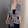 Folded Warm Scarf Cotton Neckerchief New Silk Scarf  Autumn Winter