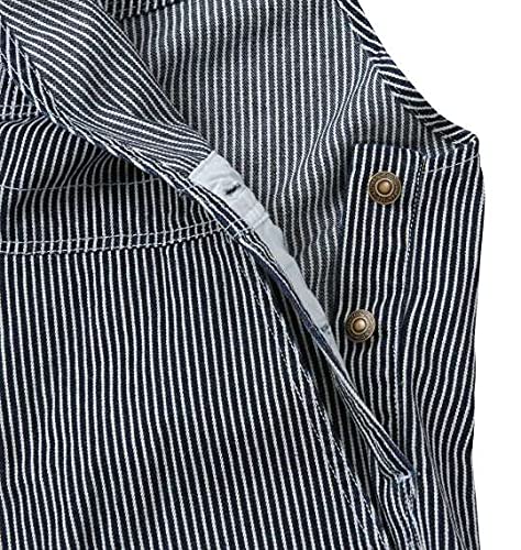 Big M1 Mc.S.P Denim Overalls, Hickory, 1154-5301-3, Men's, Sizes 3L, 4L, 5L, 6L, and 8L