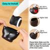 5pcs Wheel Covers Chair Cap Chair Wheel Stoppers Furniture Leg Floor Protection For Tables Cabinets Easy Installation