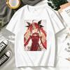 Unisex Casual Anime Crew Neck T-shirt Printed With Itsuka Kotori Chinese Style Art Pattern from Date A Live Women And Men T-shirt