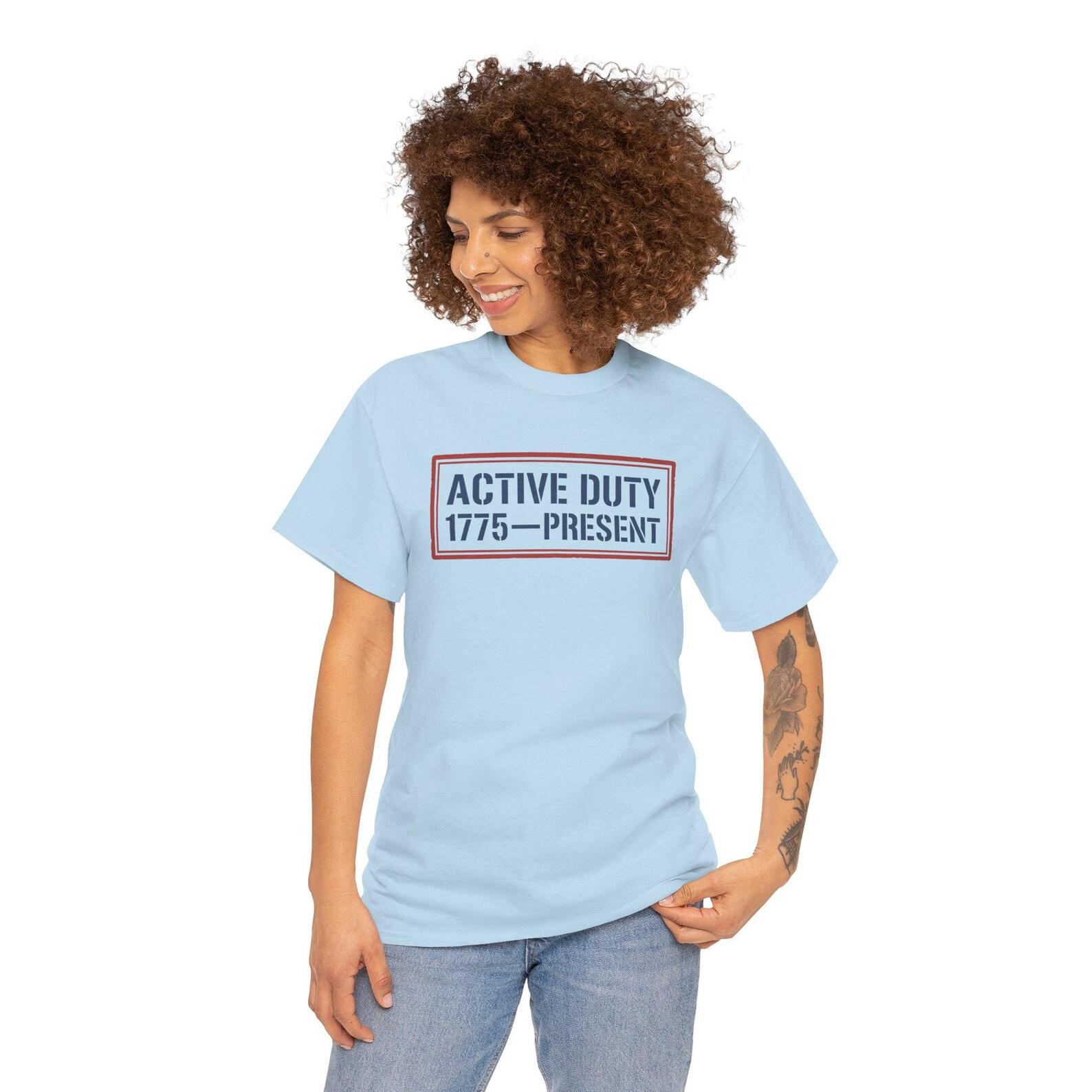 1775-Present Patriotic Military Tee | American Flag Service Members Tribute S