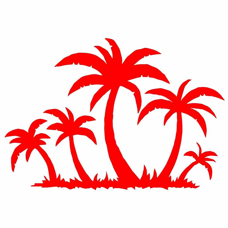 LYKX Palms Tropical Tree Fashion Whole Body Car Sticker Plant Waterproof Sunscreen Vinyl Decal