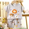 Childrens Summer Cotton Short Sleeve Tshirt And Shorts Set For Toddler Boys And Girls With Alphabet Pattern