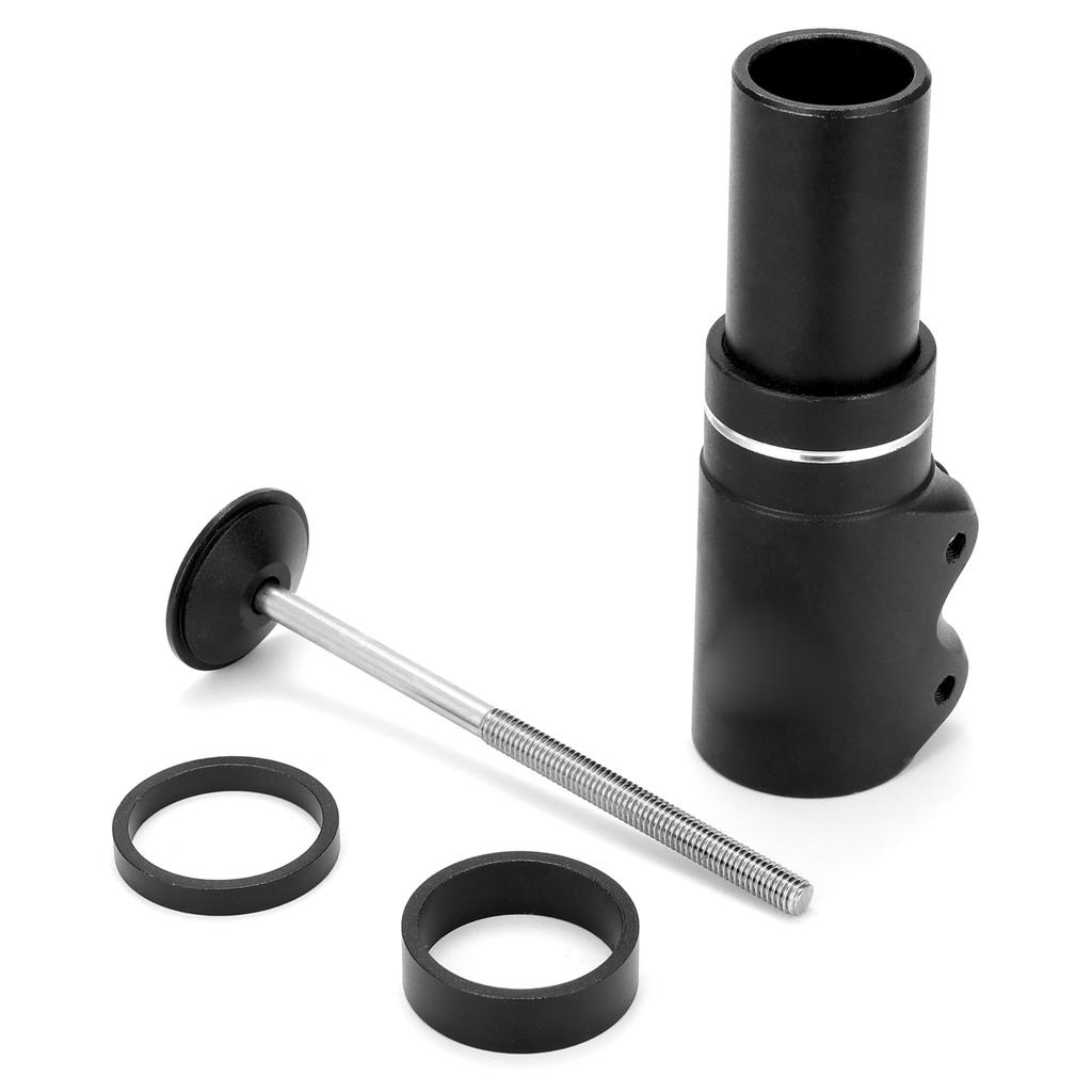 Bike Fork Stem Extension Handlebar Adapter, 28.6mm Aluminum Alloy with 50x10mm Joint for 3.1 Inch Height Increase