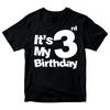It's My 3rd Birthday Boys Girls 100% Cotton T-shirt Mens Tees Top Birthday Years Old Gift Present