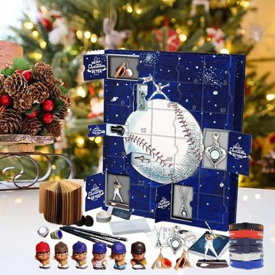 3D Baseball Advent Calendar 2025,24 Days Baseballs Christmas Holiday Countdown Set for Baseball Player Adult Men Teen Boys