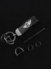 Car Emblem Keychain Rings Carbon Fiber LOGO Keyring Pendant for Mini Cooper One JCW F54 F55 F56 F57 F60 R50 Auto Accessories