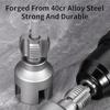 B97A-Integrated Internal & External Pipe Threading Tool, Electric Drill Compatible Pvc Pipe Threader Kit