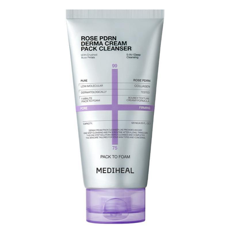 Mediheal Rose PDRN Derma Cream Pack Cleanser 120ml