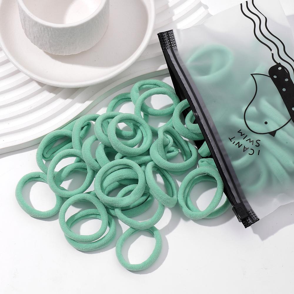 20/50Pcs Women Girls Basic Hair Band 4.5cm Simple Solid Colors Elastic Headband Hair Ropes Ties Hair Accessories Ponytail Holder