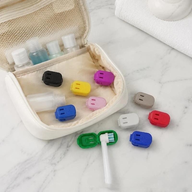 Electric Toothbrush Head Cover: Sonic Toothbrush Cap Travel Protector Plastic Brush Pod Protection Clip Case