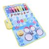 2 in 1 Baby Piano and   Mat 13 Keys 5 Music Instruments Sounds Interactive Game Baby Musical Mat for Toddler
