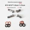 Kohlenstoffstahl Motorrad Bremssattel Hohlschraube Entlüfterschraube Nippel M10x1.0mm 1.25mm für Cruiser Motorräder