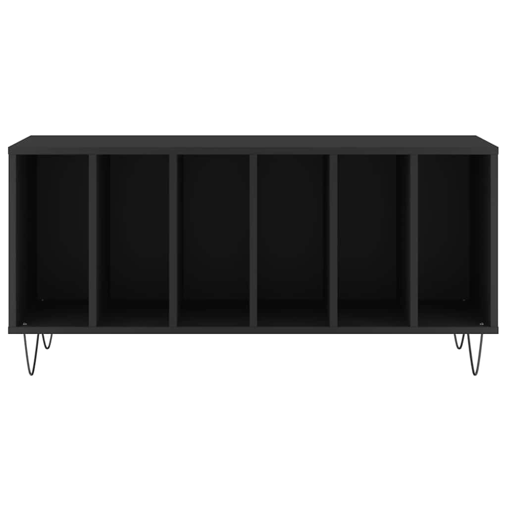 Record Cabinet Black 100 x 38 x 48 cm Engineered Wood