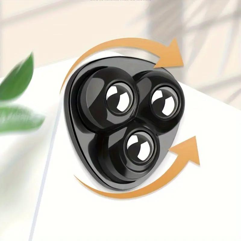 4/8/12pcs Three Bead Universal Wheel No Drilling Silent Wear-resistant Load-bearing Small Household Pulley