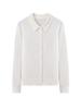 Yangtze Yarn 100% Wool Polo Collar Loose-Fit Knitted Shirt