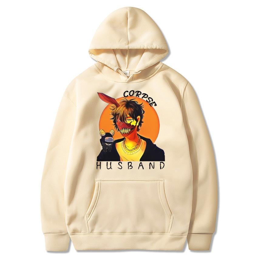 Autumn and Winter Anime Corpse Husband Printed Hoodie Classic Style College Style Men's and Women's Hoodies Fashion Hoodie