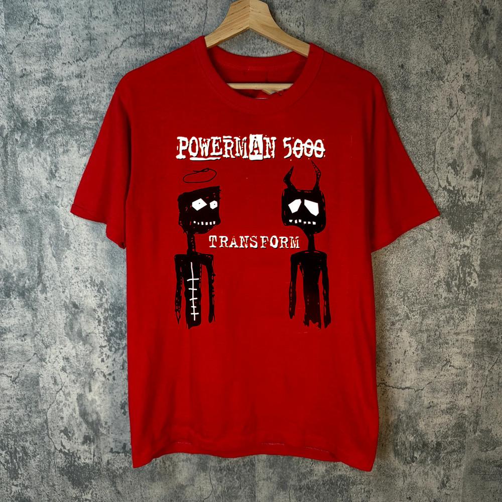 

Powerman 5000 Band Transform Album Red T Shirt Full Size S-5XL Unisex T-Shirt XL