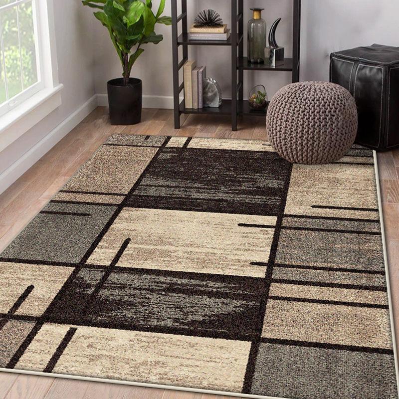 Nordic Geometric Living Room Carpet Abstract Home Decoration Large Area Antiskid Rugs Lounge Bedroom Fluffy Plush Floor Mat Soft