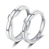 S/Set Copper Plated Crown Square Couple Rings For Women Men Punk Forever Endless Love Wedding Ring Valentine'S Day Jewelry