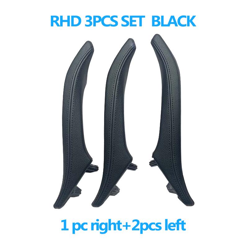 3-teiliges Innenzubehör für 3 Passagiertüren mit Ledergriffabdeckung für BMW 5 Series F10 F11 520i 523i 525i 528i