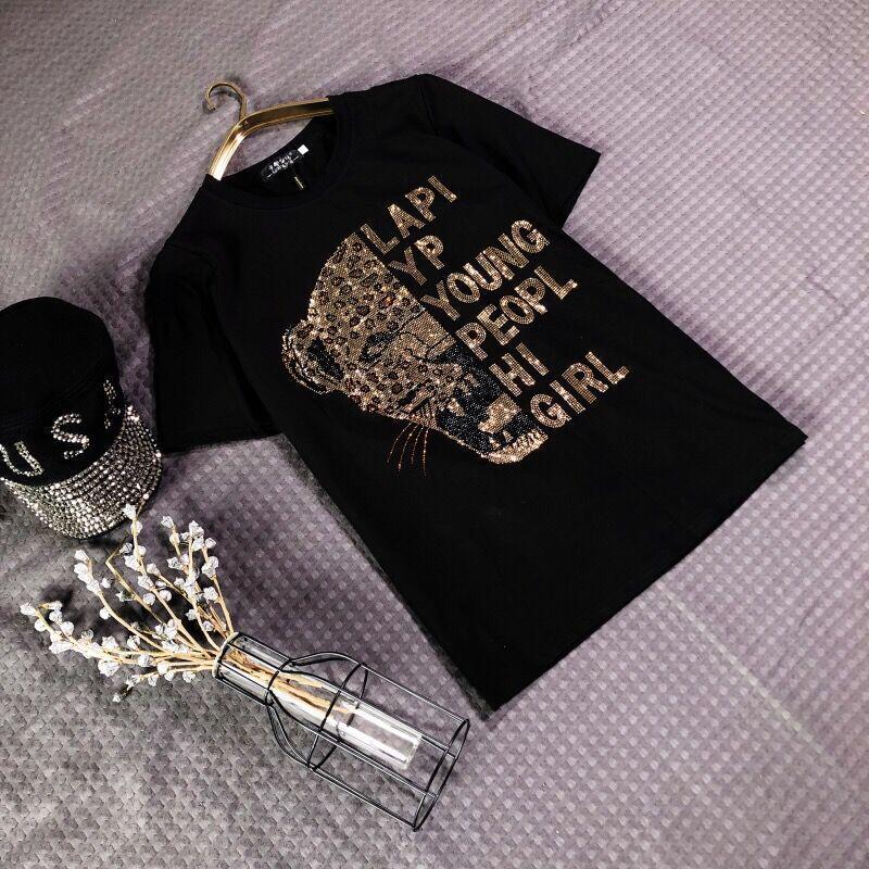 2024 Plus Size Women's Summer Stylish Two-Piece Set with Hot Drill Detailing