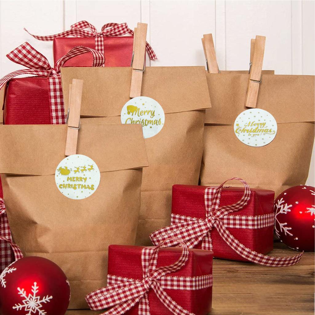 Pack Sticker Christmas Holiday Gift Decorating Gift 1 Roll 500 Posts Christmas