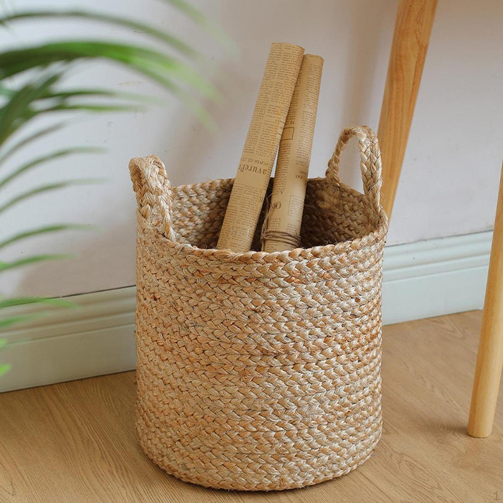 

Корзина для хранения Декоративные фрукты Разные вещи с ручками Шкаф Бакалея Туалетные принадлежности Журналы M