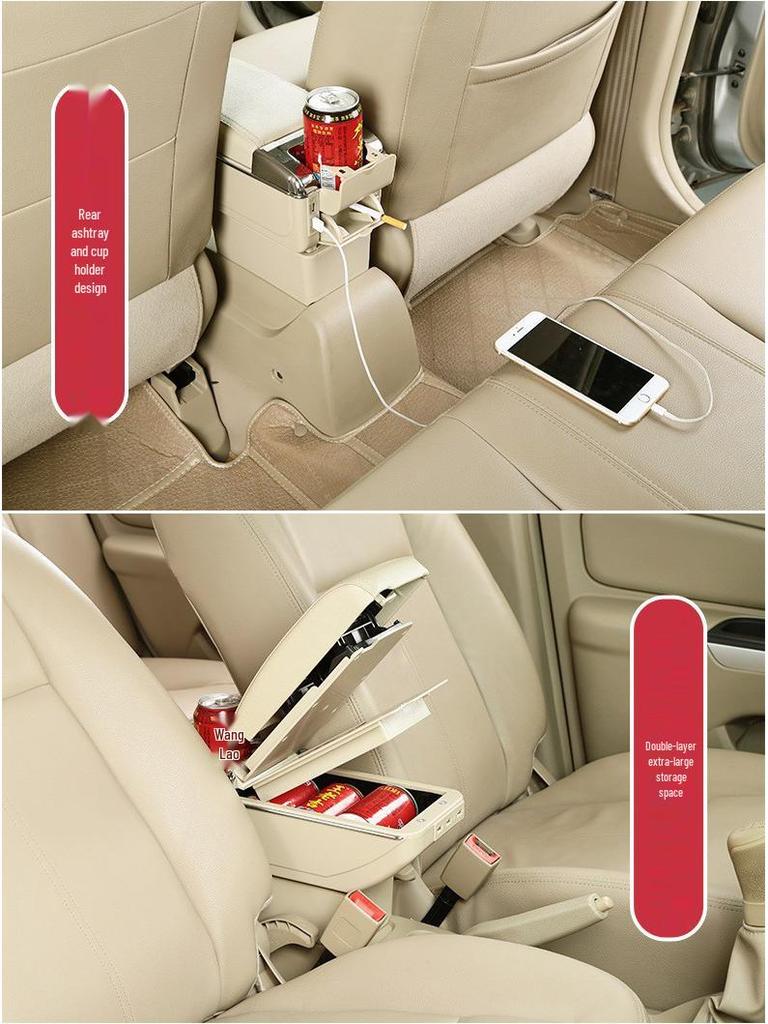 Volkswagen UP Podłokietnik Pudełko Konsola Środkowa Przechowywanie Modyfikacja