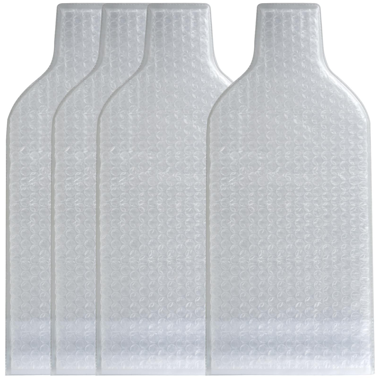 

4 шт./компл. сумки для винных бутылок, многоразовые защитные сумки для винных бутылок, двухслойные защитные чехлы для винных бутылок для дорожного чемодана 18x48cm