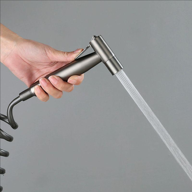 Brush Gold Handheld Toilet bidet sprayer set Accessories Black Bidet Faucet for Bathroom sprayer shower head self cleaning Gray