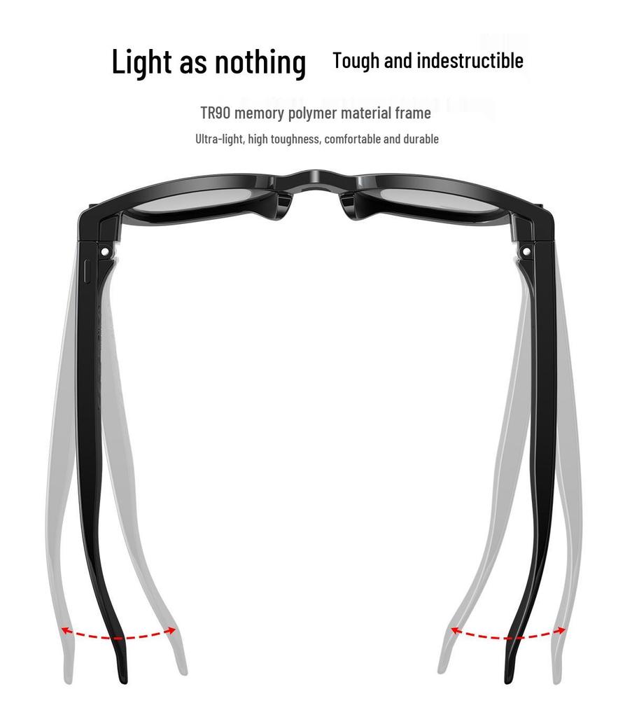 MT3 AI Smart Glasses: 8MP Camera for HD Photo/Video, AI Object Recognition