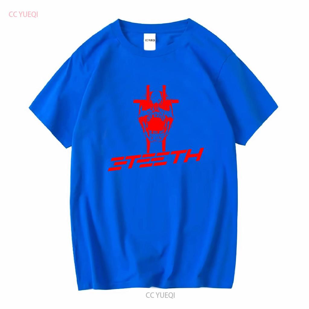 NEW ARRIVAL 3 TEETH AMERICAN METAL BAND T SHIRT long or short sleeves vintage Washed Versatile Slightly homme designer clothes