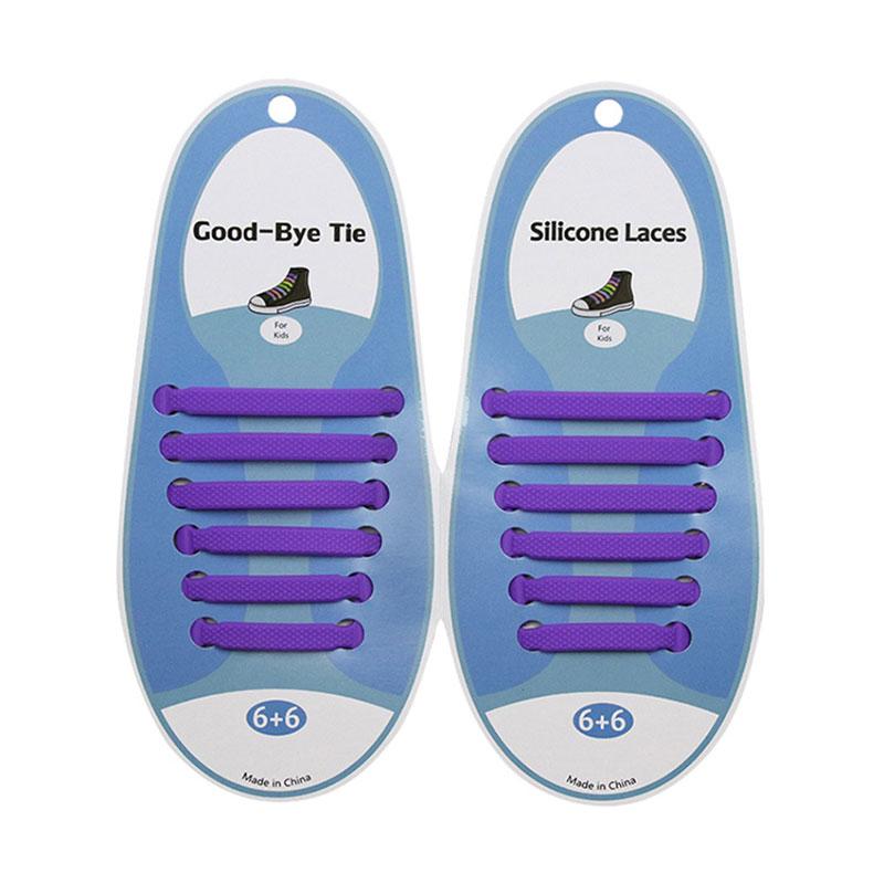 Silicone World Silicone Elastic Shoelaces Unisex Athletic No Tie Shoe Lace All Sneakers Fit Quick Shoe Lace For Adults Kids
