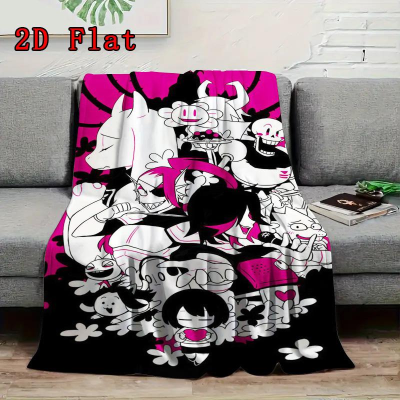 Undertale 2D Flat Pattern Flannel Blanket High Quality All Seasons Warmth and Comfort Perfect for Christmas Gifts.PMT0914214