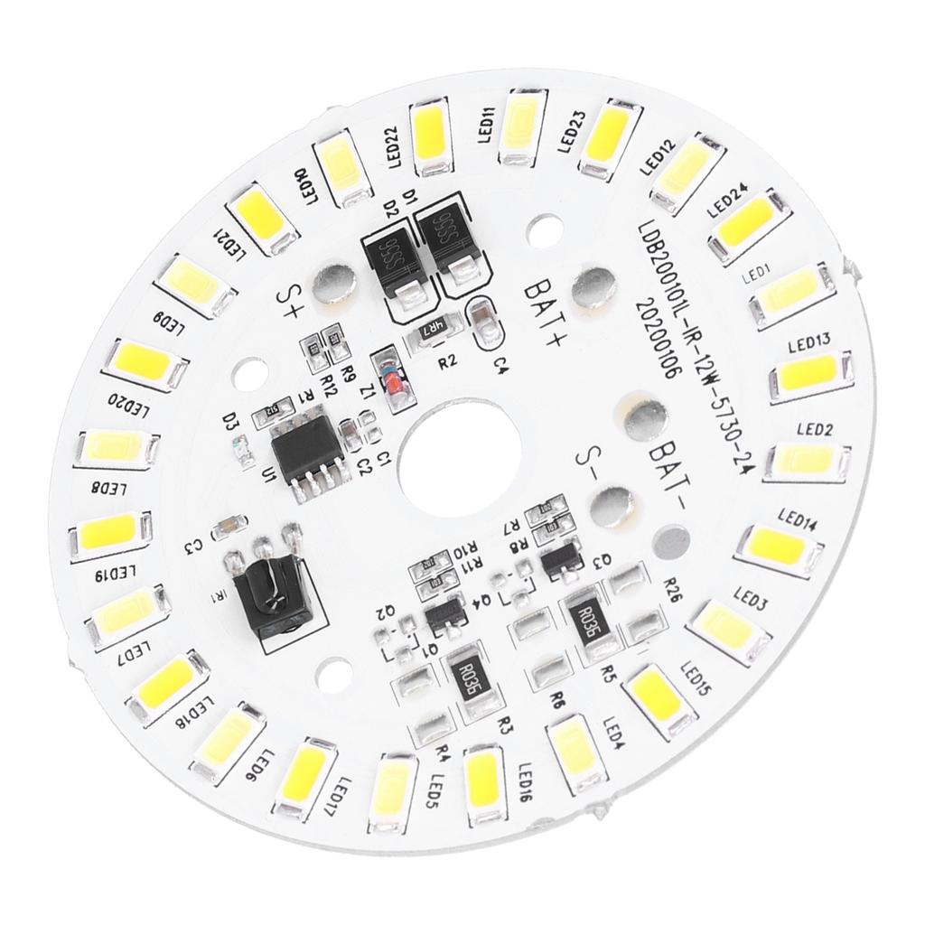 12W 24LED Deckenleuchte Panel 3.2V 3.7V Weiß Warm Lichtquelle mit Fernbedienung