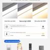 Single-Sided Upward-Emitting Recessed Linear Light - Double Eyelid Aluminum Channel