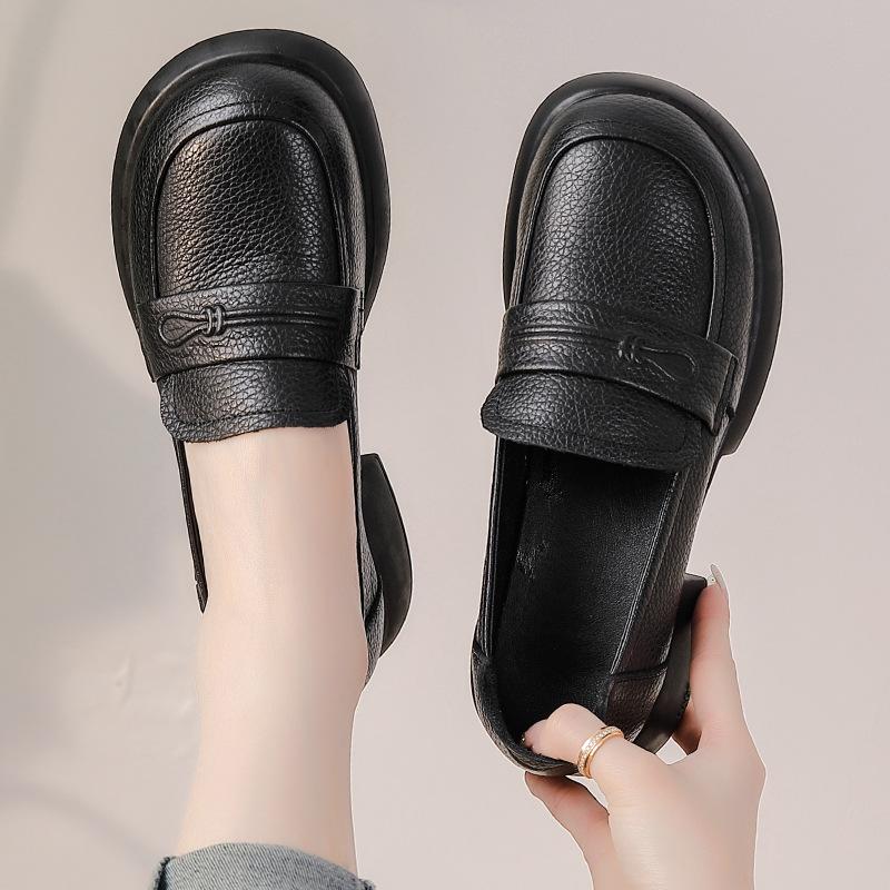 Женская обувь из воловьей кожи с верхним слоем — фото 4