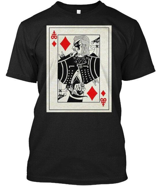 

King Diamond Playing Card - 8 T-Shirt Made in the USA Size S to 5XL Unisex T-Shirt XXL