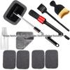 Telescopic Microfiber Car Window Cleaning & Defogging Brush Set