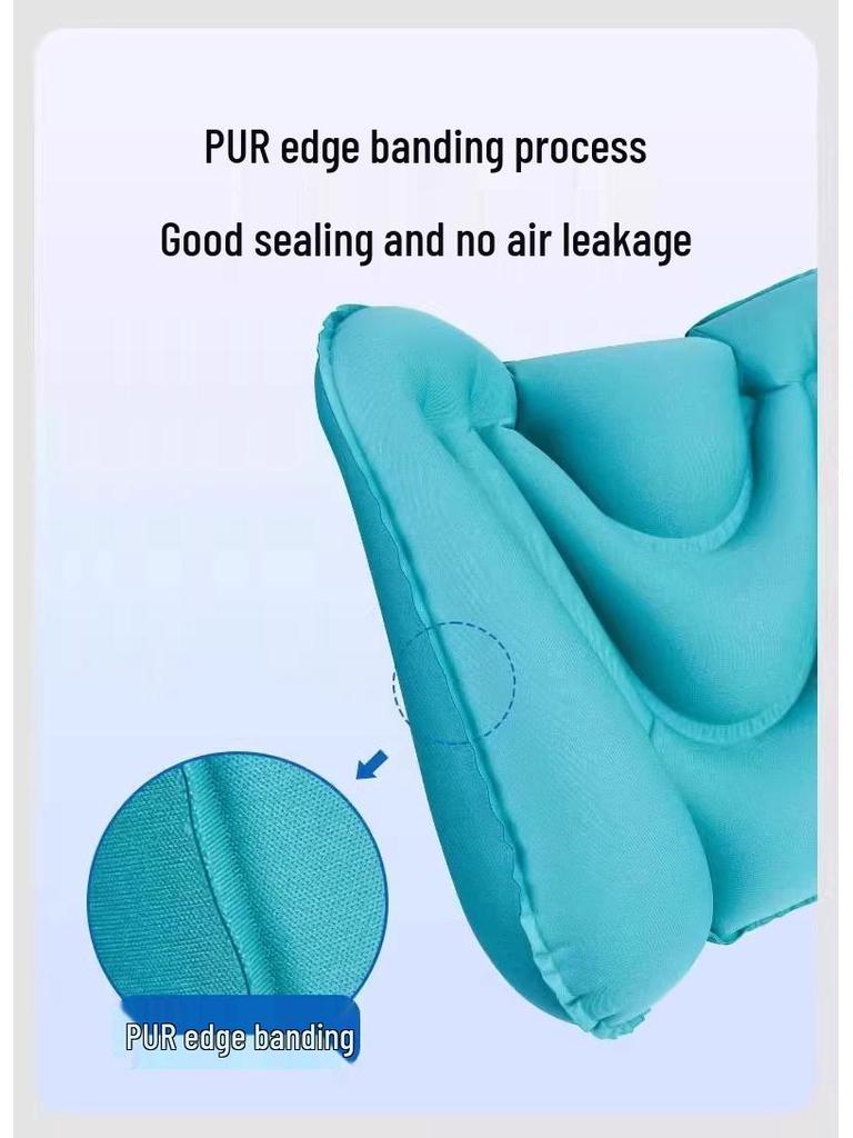 Aufblasbares Lendenstützkissen mit Druckknopf für lange Reisen und Sitzen