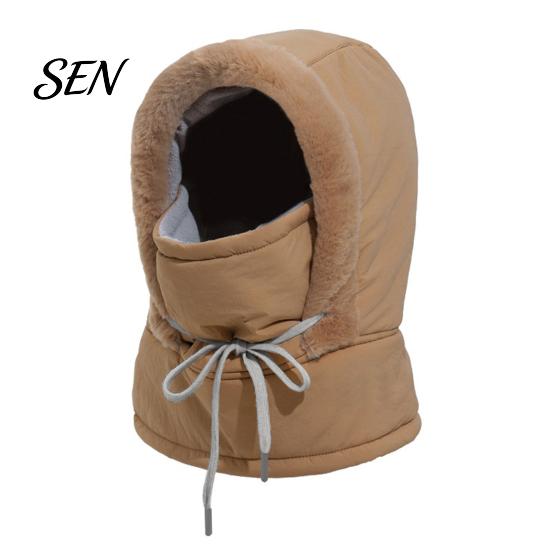 Thickened Winter Headwear Unisex Windproof Balaclava, Ski Mask Neck Warmer, Face Full Coverage Headgear Fleece Lined Hat for Men Women Skiing Cycling