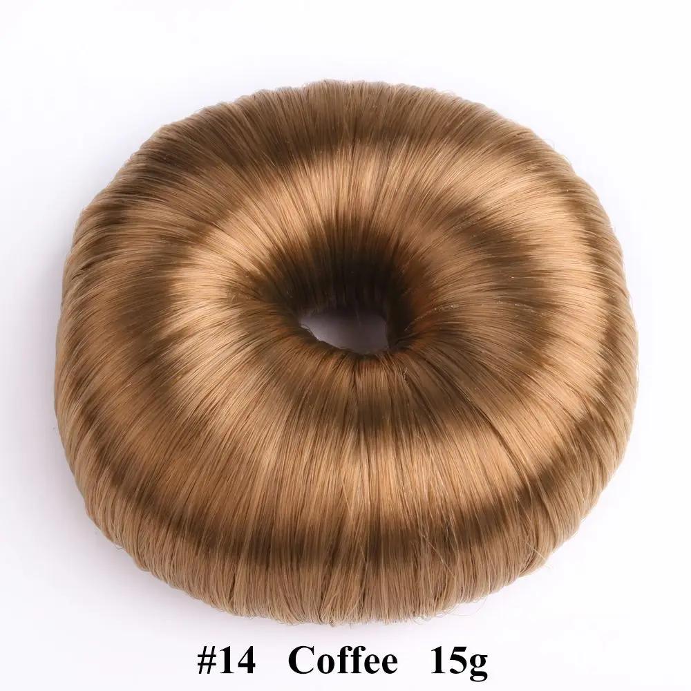 Fashion Elegant Black Hair Wig Hair Clip Brown Hair Styling Tools Hair Donut Shaper Bun Maker Hair Ring DIY